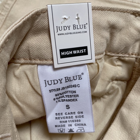 🎉HP🎉Judy Blue Garment Dyed High Waisted Shorts 💗 Bone - Picture 13 of 15